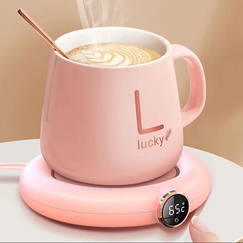 USB Coffee Cup Warmer - Adjustable Temperature Heating Pad for Milk, Tea, and More