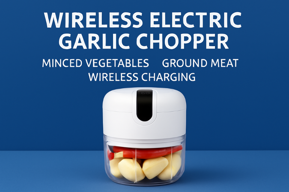 Wireless Mini Food Chopper – Electric Garlic Grinder & Multi-Purpose Kitchen Processor