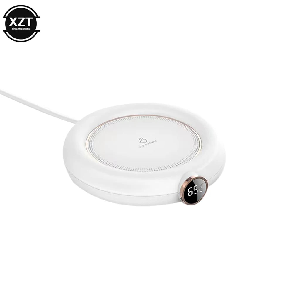 USB Coffee Cup Warmer - Adjustable Temperature Heating Pad for Milk, Tea, and More